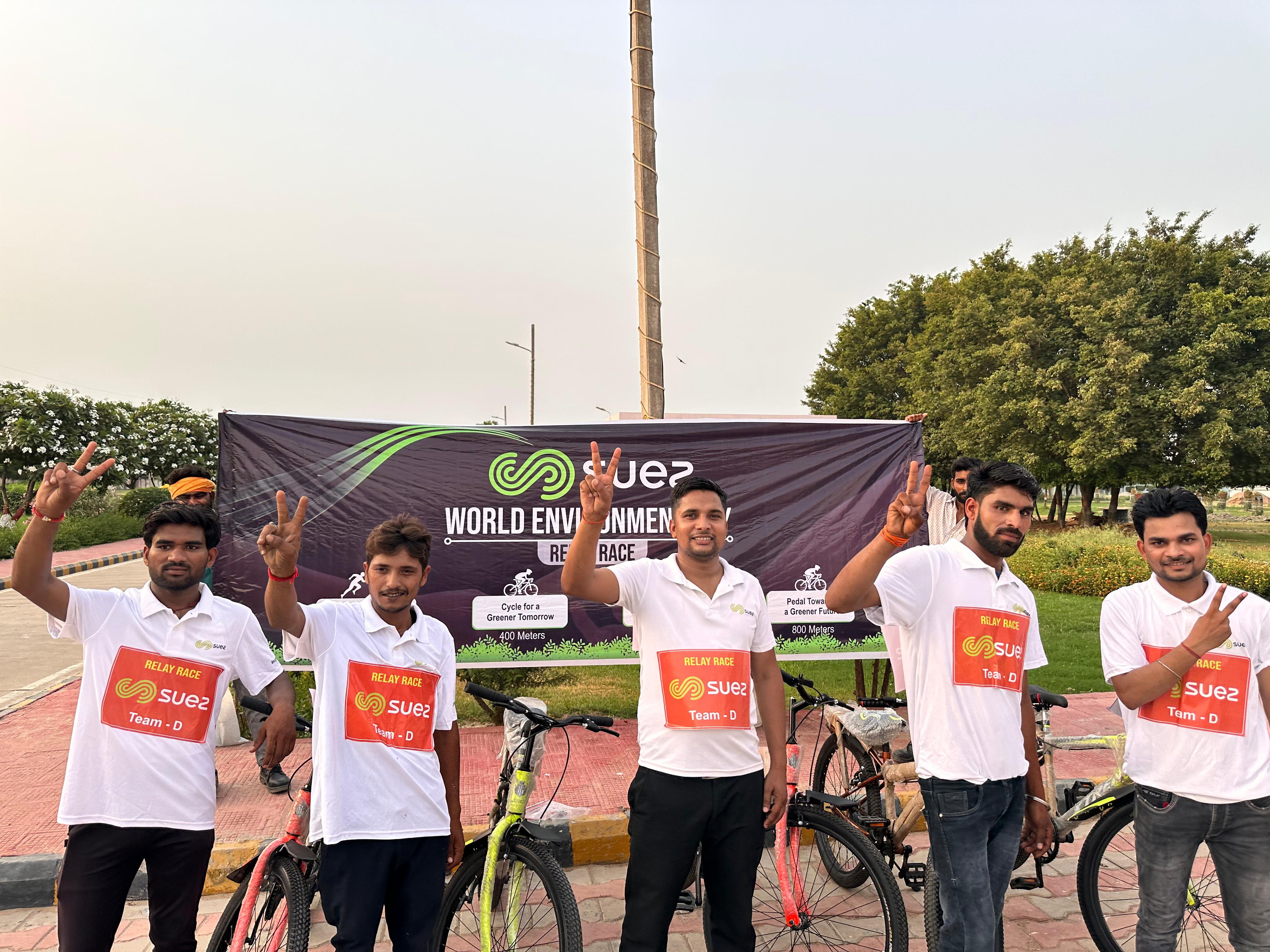 SUEZ organises RELAY RACE for Collaborate to Elevate its workers on World Environment Day