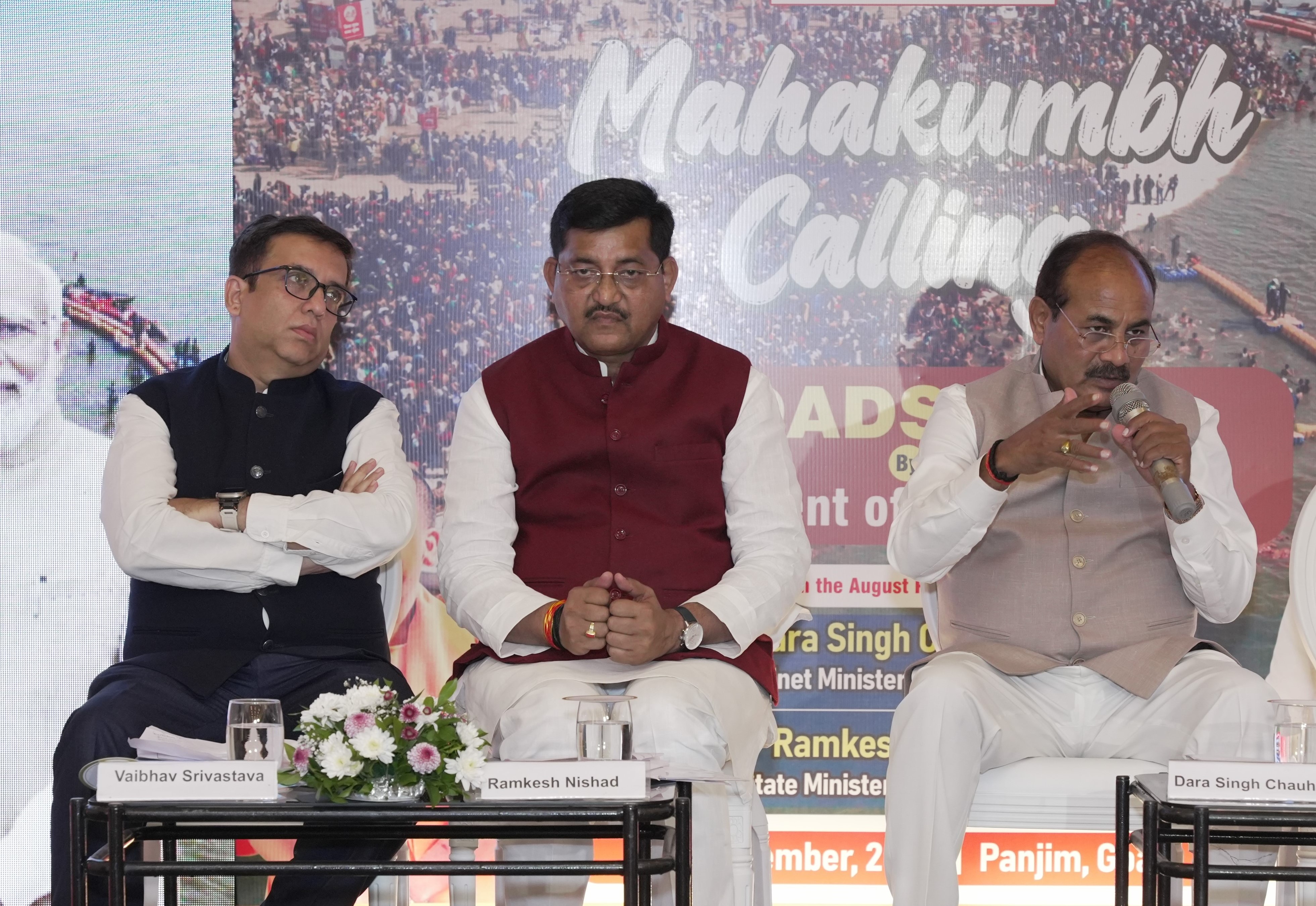 UP Ministers Dara Singh Chauhan and Ramkesh Nishad Promote Mahakumbh 2025 in Goa, Highlighting India's Cultural Unity