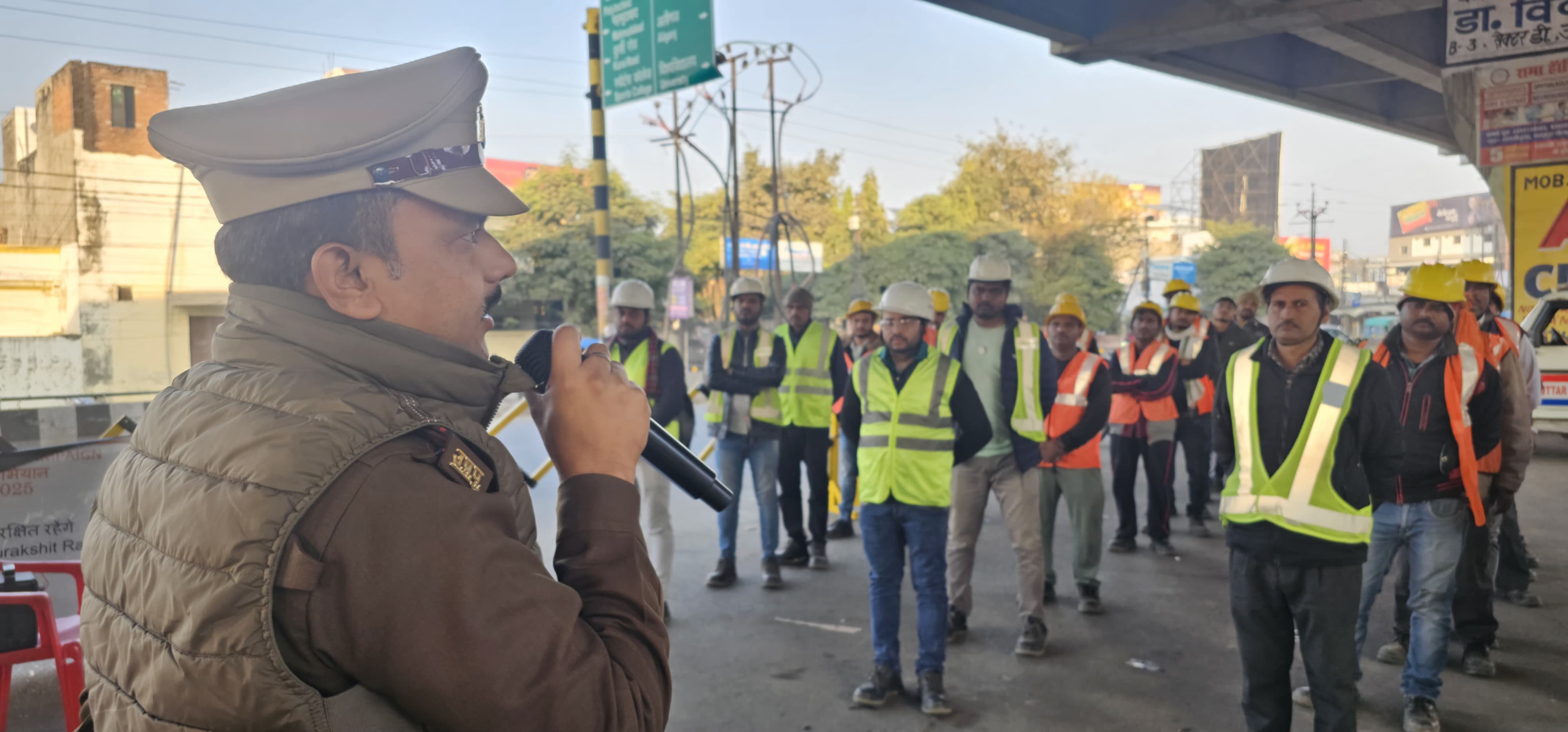 SUEZ India and Traffic Department collaborate : A great example of road safety and sewer management