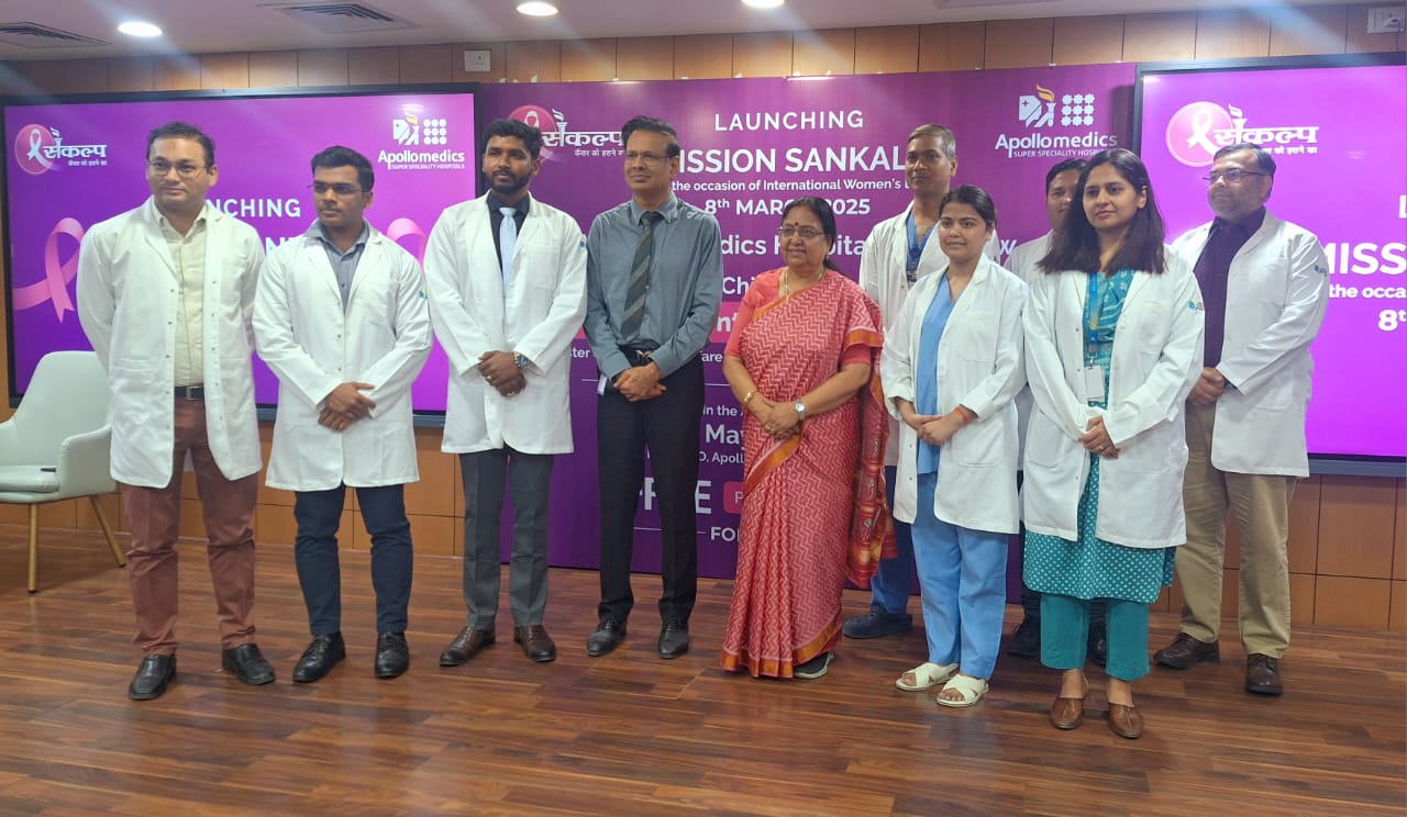 Apollomedics Hospital launches Mission Sankalp, an initiative for early detection & prevention of Cancer in females.